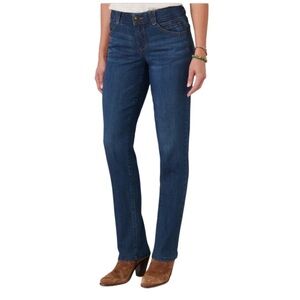 NEW Democracy"Ab"solution Straight Leg Jean in Indigo Wash Size 8